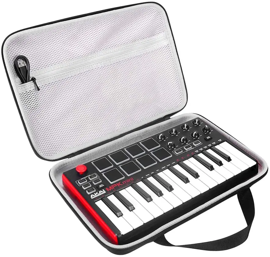 Жесткий Дорожный Чехол для Akai Professional MPK Mini MKII и Play | Ультрапортативный USB MIDI
