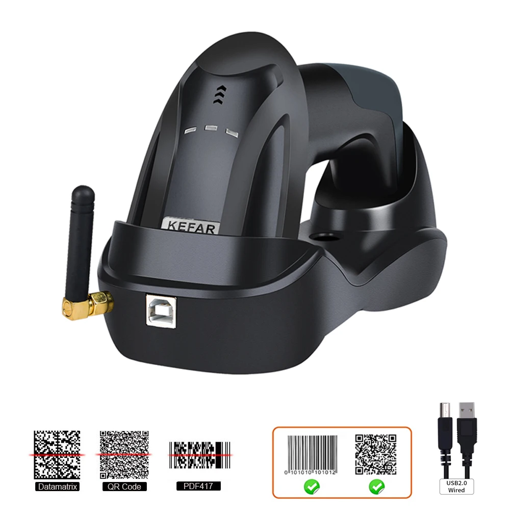 

L8BL Bluetooth 1D/2D Barcode Reader And S8 QR PDF417 2.4G Wireless/Wired Handheld Barcode Scanner USB Support Mobile Phone iPad