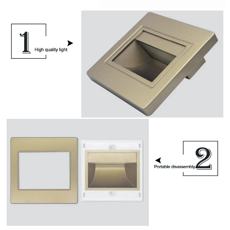 Светодиодный утопленный настенный светильник Step Light 1 5 Вт утопленная лампа для