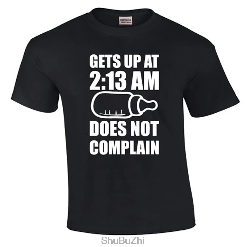 Новое поступление модная мужская футболка встает на 2:13 Am новая рубашка для папы