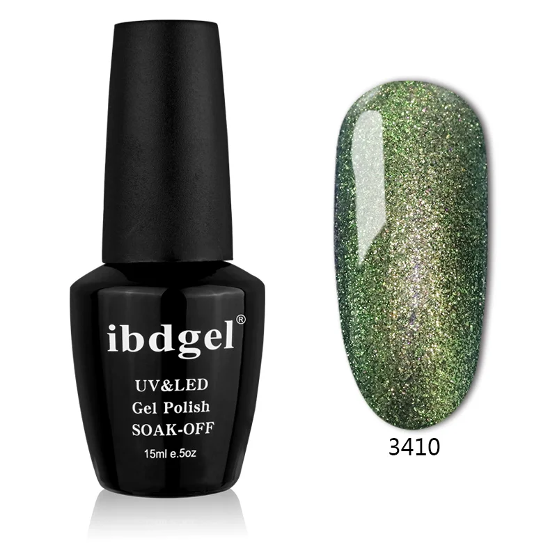 ibdgel 15ML Хамелеон Волшебный гель для ногтей Лак Замочить от УФ-геля Сияющий цвет Гель-лак Нужен черный цвет Основа Гель для ногтей Маникюр - Цвет: 3410