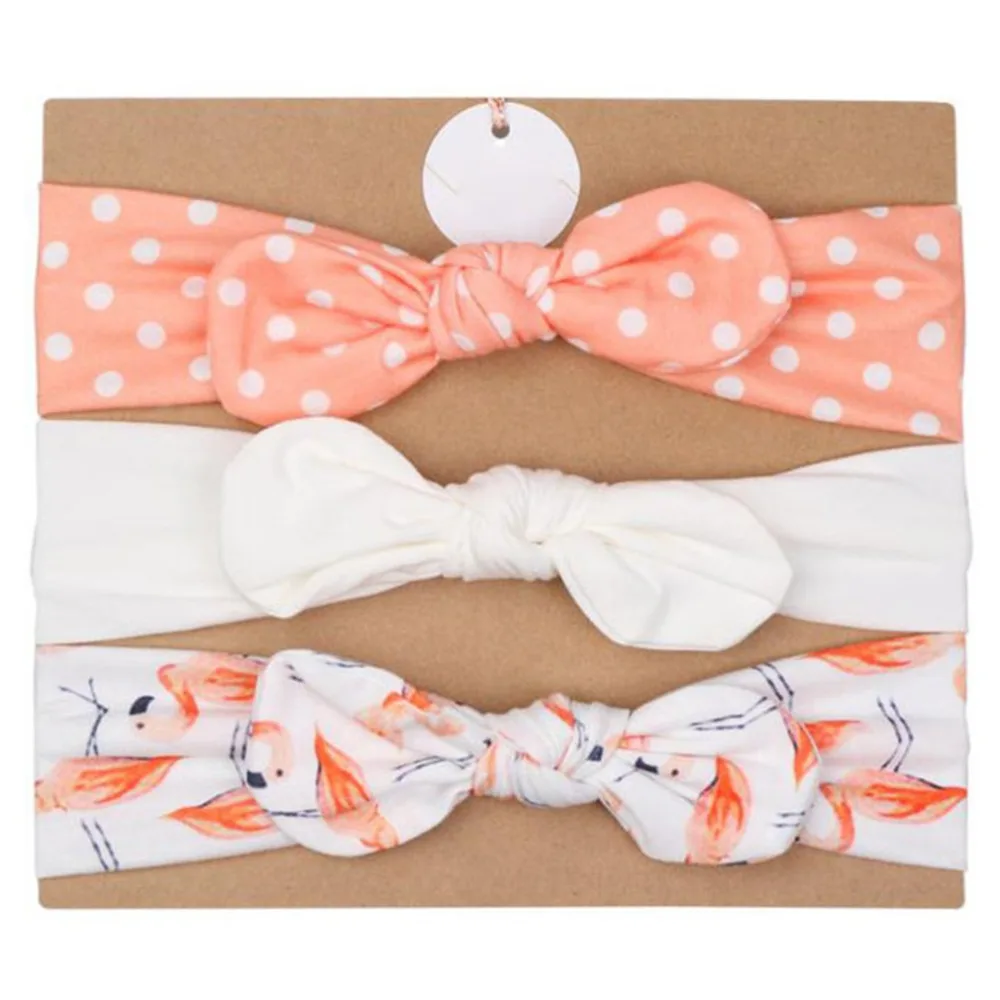 

3 Pcs/Set New Style Baby Girls Cute Headband Set Infant Bowknot Lovely Headwear Gift Children Kids Princess Band Hair Accessory