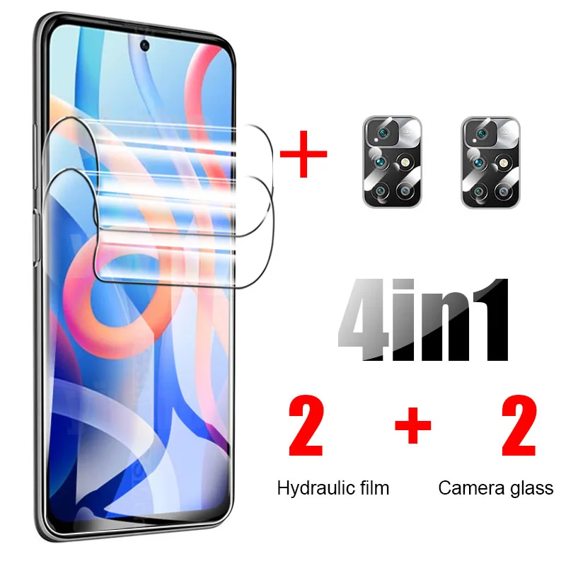 Фото Гидрогелевая пленка с полным покрытием для Xiaomi Redmi Note 11 защитная камеры Xiamoi T Pro Гидрогелевая пленка с полным покрытием для Xiaomi Redmi Note 11 защитная камеры Xiamoi T Pro