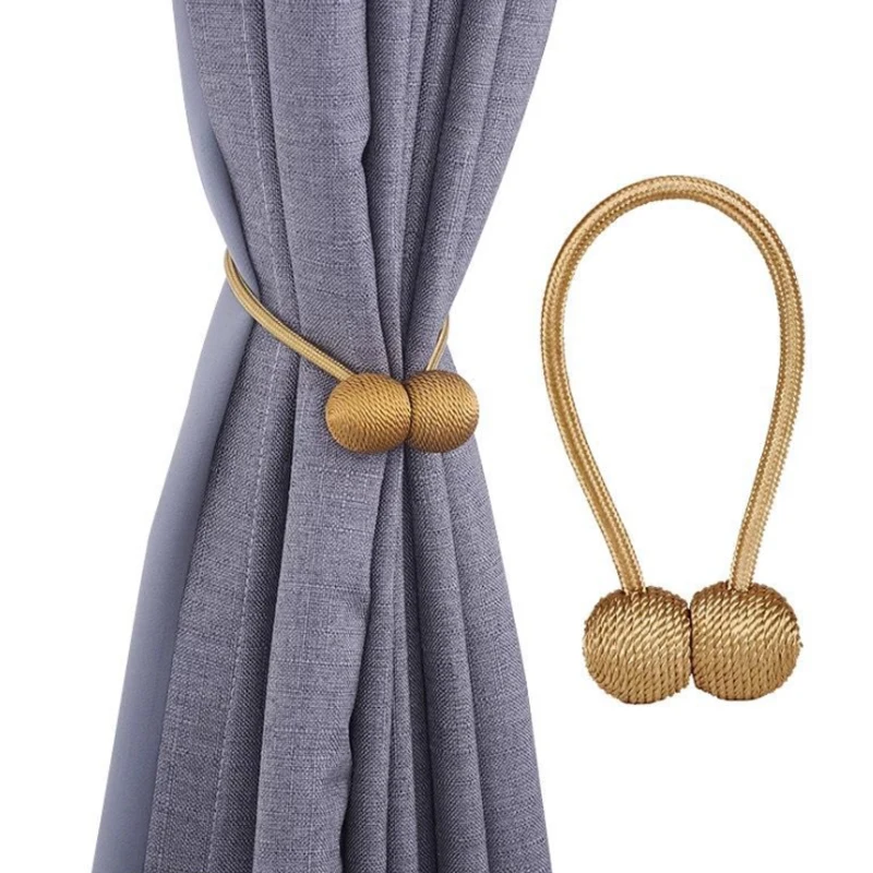 

1pc Home Decor Curtain Strap Modern Curtains Buckle Window Curtain Cord Home Magnet Buckle Room Hooks