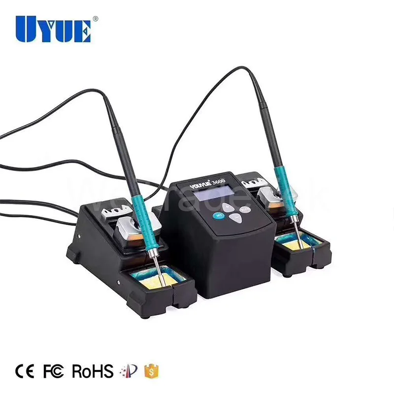 Паяльная станция UYUE 3600 без свинца постоянная двойная паяльная для ремонта