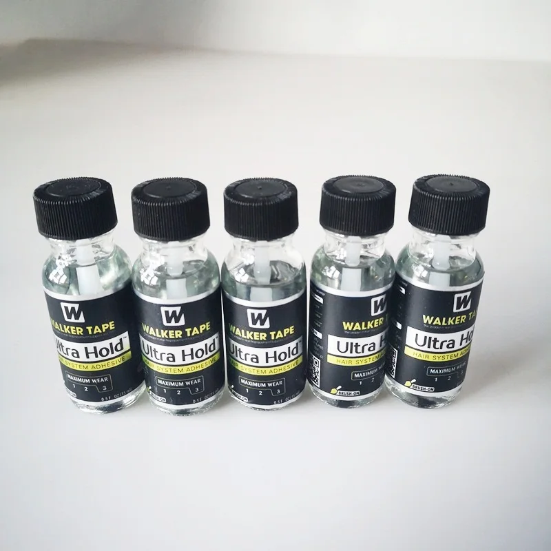 5pc glue Waterproof professional hair glue ULTRA HOLD LACE WIG ADHESIVE GLUE BY WALKER TAPE 0.5 OZ WITH Lace wig glue. toupee glue - Цвет: 5pc glue