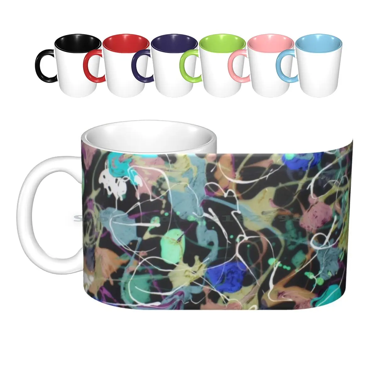 

Страстные фрукты, перевернутые керамические кружки, кофейные чашки, Кружка для молока и чая, Западная вариация, Сара бентльзен, специальный ...