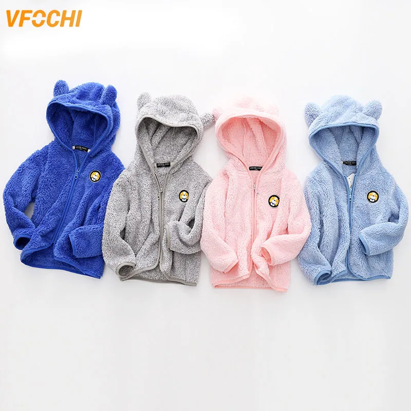 VFOCHI/Новинка 2019 года флисовая куртка для девочек осенне зимние пальто детская