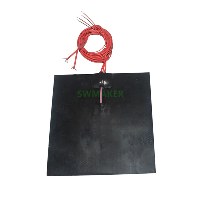 100x100 мм 50 Вт 100 маленький 3D-принтер термопласт силиконовый резиновый нагреватель