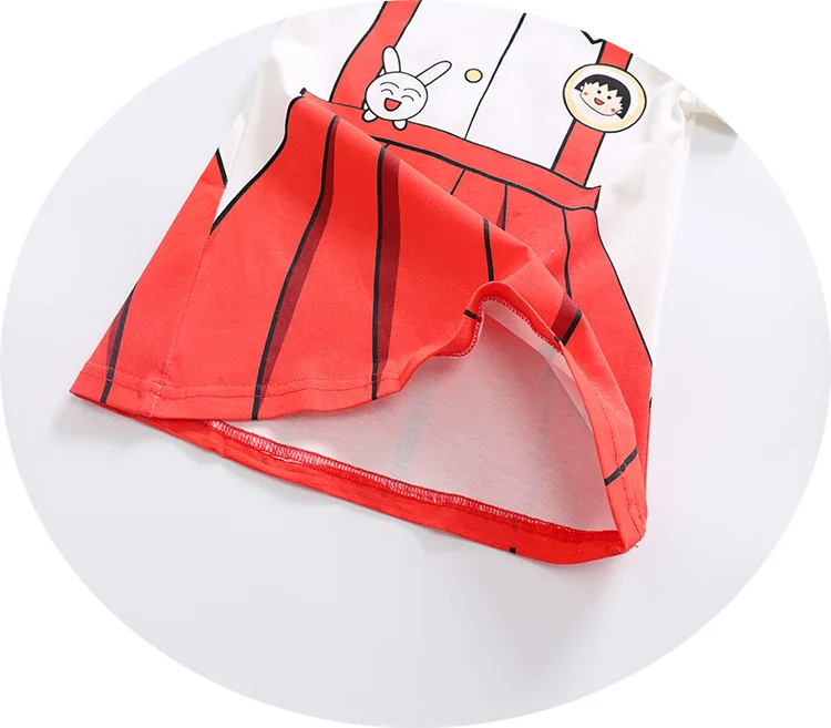 Платье для маленьких девочек с принтом новинка летнее хлопковое детское платье