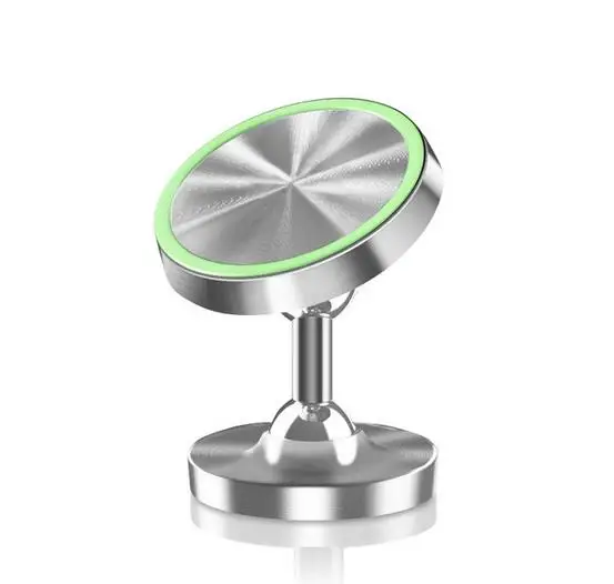 silver and green Магнитный держатель для телефона telefon tutucu портативный стенд для автомобиля компактный Кронштейн подходит для всех мобильных телефонов iPhone samsung huawei - Color: silver and green