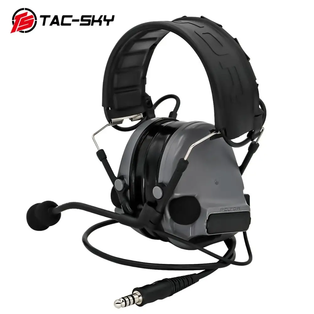 TAC SKY новая тактическая гарнитура comtac iii Съемная повязка на голову силиконовые