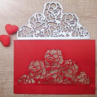 new metal cutting dies scrapbooking rose lacework diy album paper card craft embossing stencil dies 73140mm
