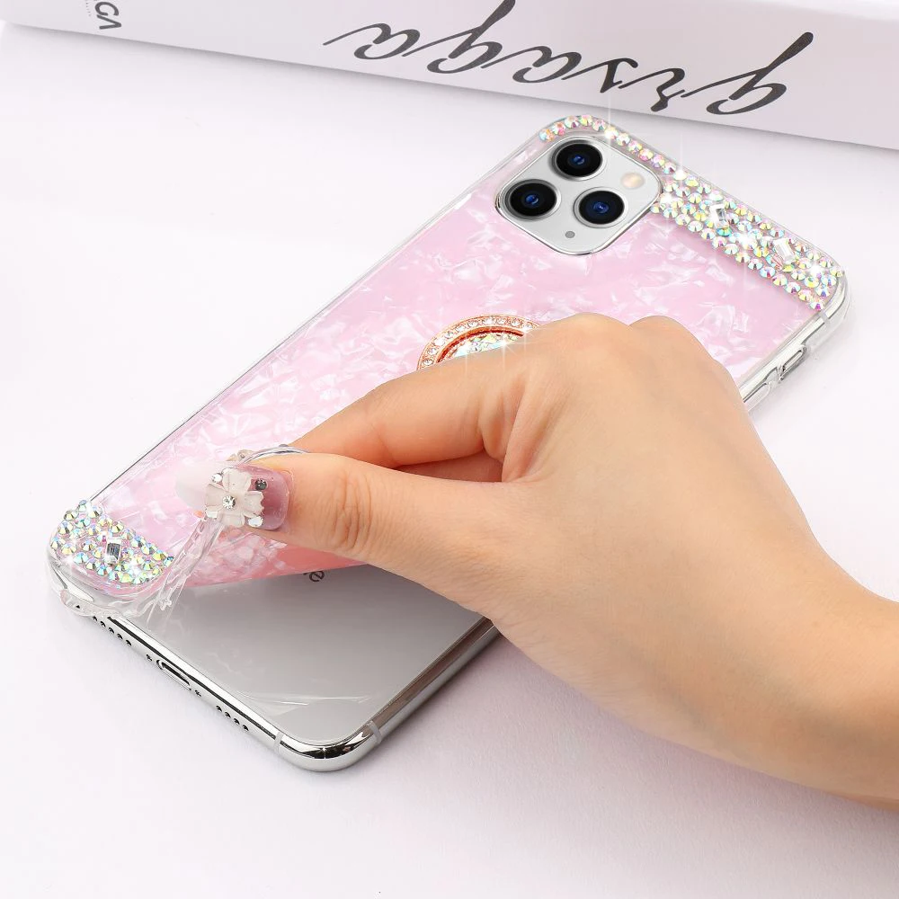 L-FADNUT чехол для телефона с блестящим кольцом iPhone X Xr Xs 11 Pro Max ударопрочный бампер