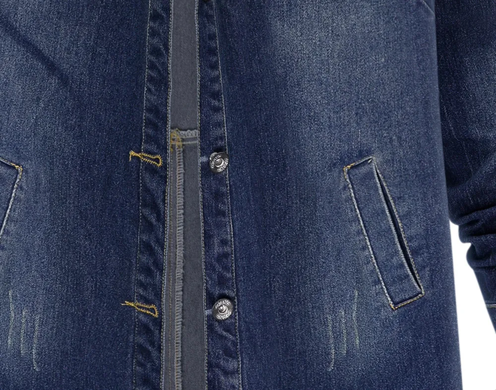 Женская джинсовая куртка Повседневная с длинным рукавом модная большого размера