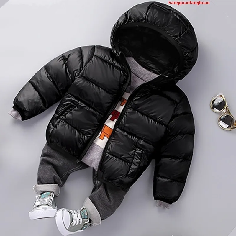 

Children's Autumn Winter New Kids Bown Coat Kids Light Down Boys Wadded jacket Baby Cotton-padded Parka Girls Fashion Down Coat