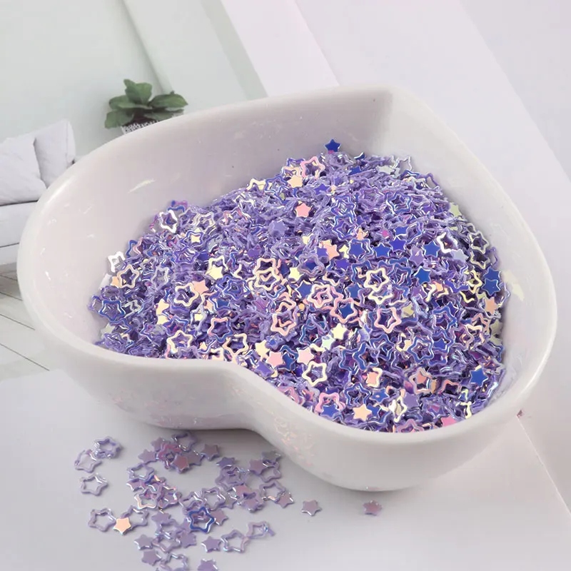 Блестящие разноцветные блестки в виде цветка 3 мм | Дом и сад