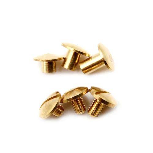 

10Pcs New Metal Head Button Stud Screwback spot 4 6 8mm for Screw Chicago Nail