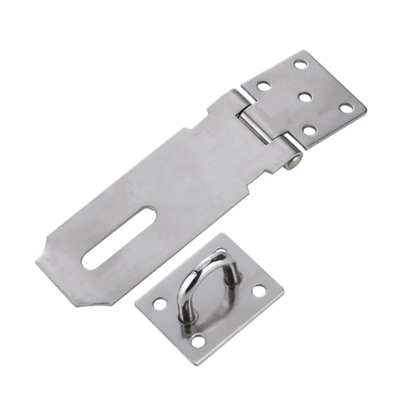 

1Pc Stainless Steel Heavy Duty Door Hasp Home Latch Lock Door HaspPad Lock Clasp Staple Anti Theft For Doors Cabinets Box Drawer