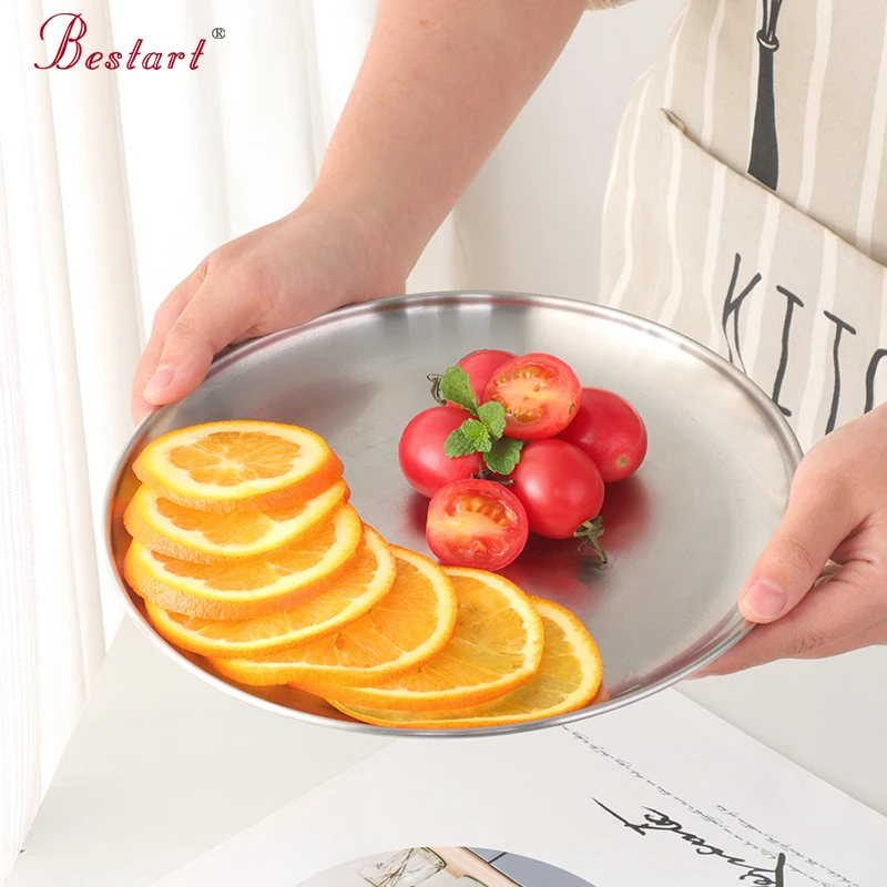 1 шт. тарелка для барбекю круглая из нержавеющей стали корейский аксессуар гриля