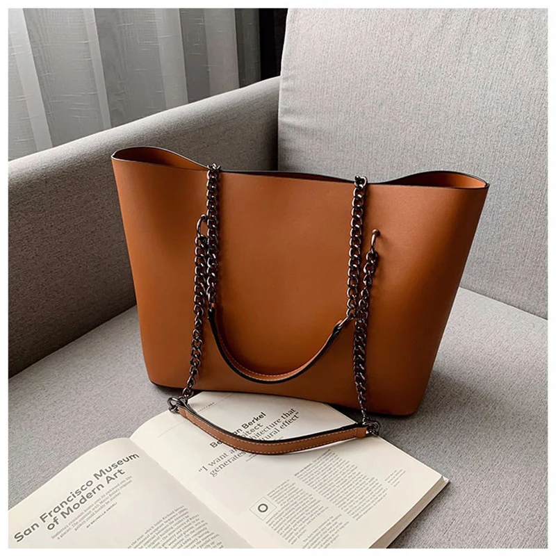 

High Quality PU Leather Crossbody Bags for Women 2021 New Chain Handbags Large Capacity Travel Luxury Female Shoulder Bags