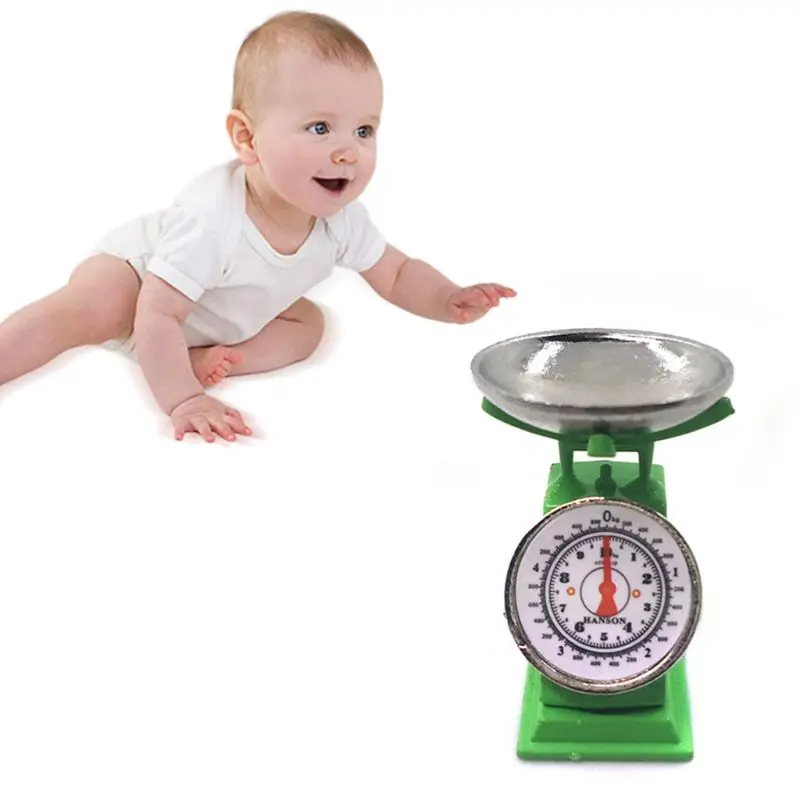 1/12 мини кукольный домик Миниатюрный рынок стойло вес фунт весы кухонный