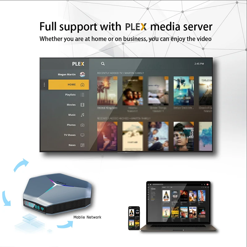 A95X F4 Смарт ТВ Box Android 10 Amlogic S905X4 коробка 4K YouTube 4 Гб Оперативная память 32GB 64GB 128GB