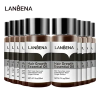 lanbena hair growth essence hair care treatment for men and women hair loss essential oil liquid treatment hair care 10pcs