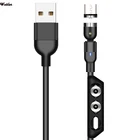 Магнитный USB-кабель Micro Data, кабель для быстрой зарядки Type-C для iPhone 11, Samsung, usb c 3A