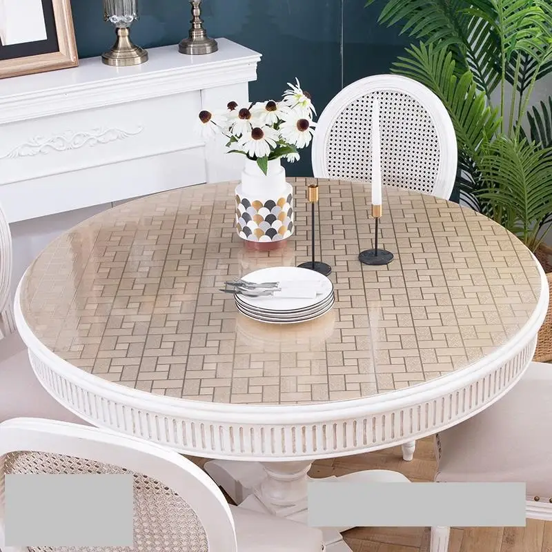 Tischdecke водонепроницаемый Мантел Plastico потертый шикарный круглый Ronde PVC Nappe Toalha De Mesa