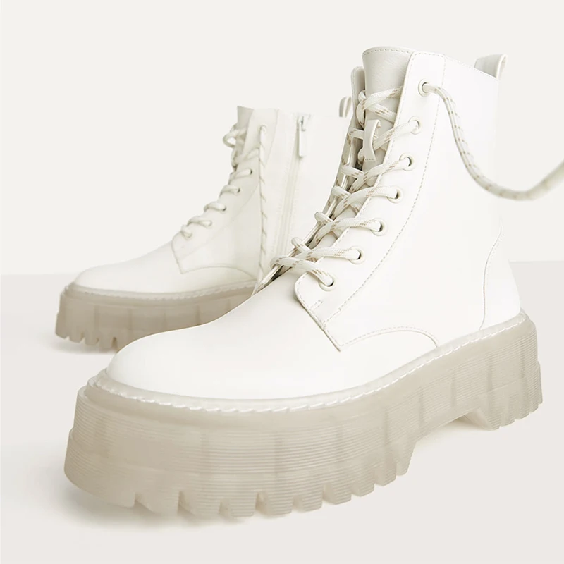 Женские ботильоны 2020 бежевые Черные Ботинки Зимняя обувь на плоской подошве