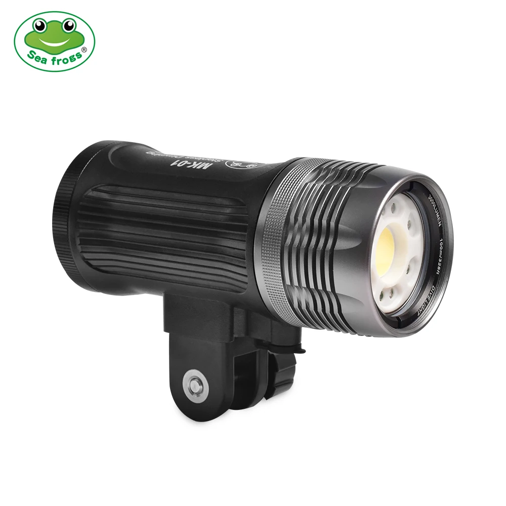 

Seafrogs MK01 100meter Deepth Waterproof 3000LM Photography Video Light With Optical Fiber Interface Diving Touch