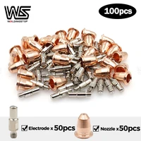 electrodes nozzle tips pt40 pt60 ipt 60 s25 s45 plamsa cutter torch trafimet style pkg100