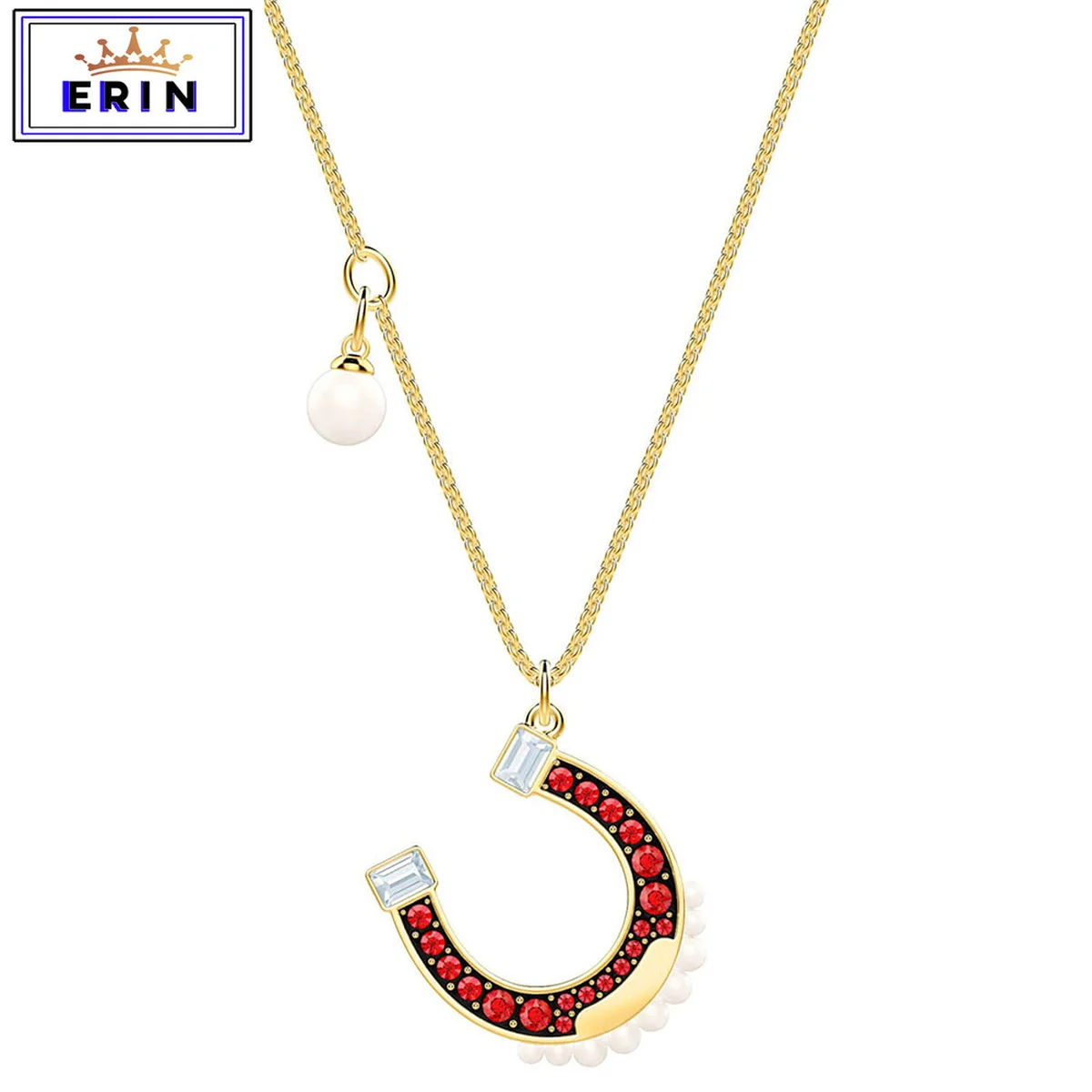 

ERIN High quality SWA new style women's Horseshoe Crystal Necklace
