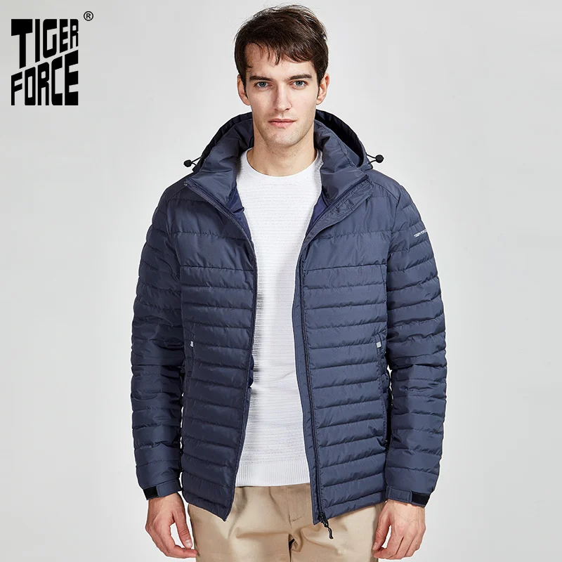 TigerForce 2020 новое поступление мужские полосатые куртки классическая верхняя одежда