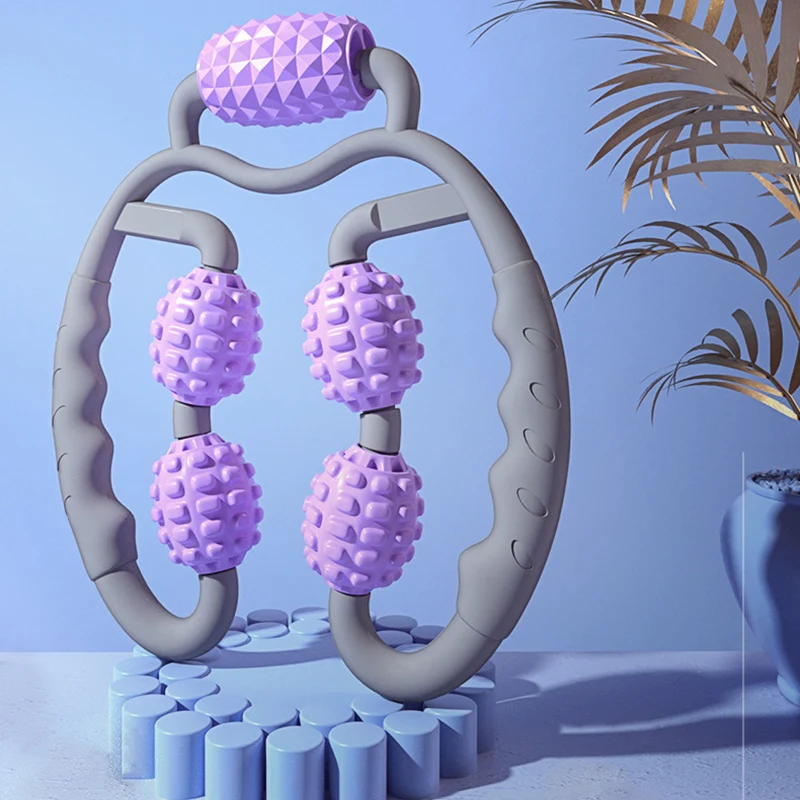 3d-ролик для йоги плавающий валик из пены ролик с триггером на 360 ° массажер рук ног