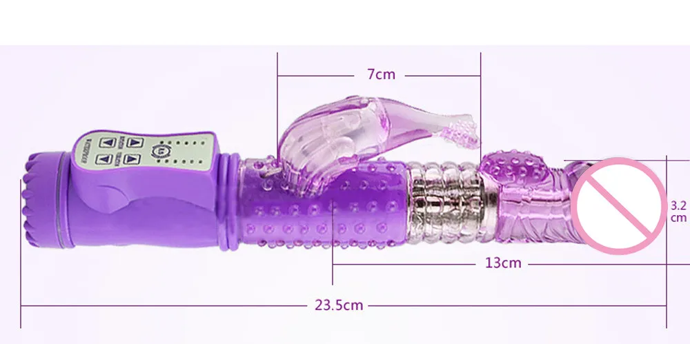 Фаллоимитатор для точки G вибратор-кролик мастурбатор женщин Двойная