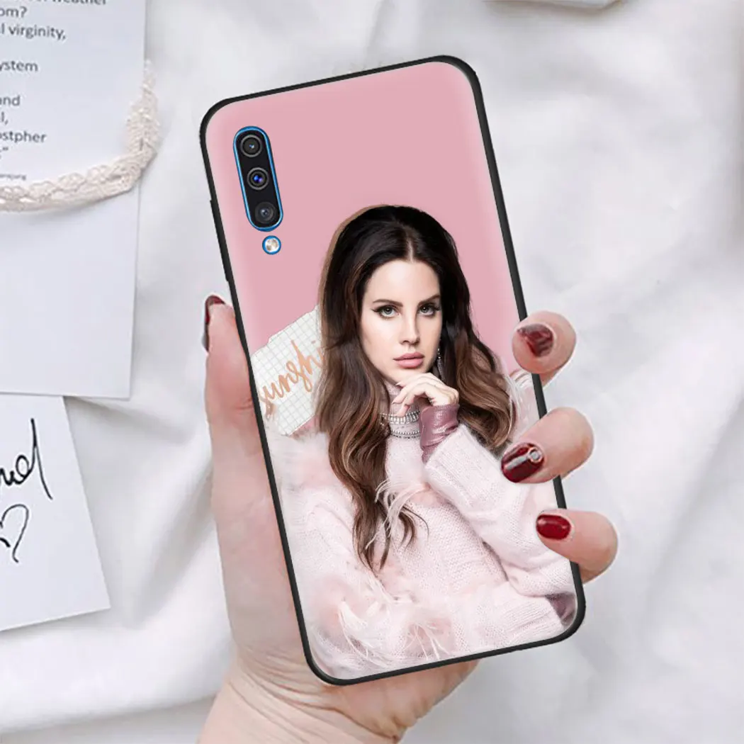 Лана Дель Рей с надписью &quotЖесткий Мягкий силиконовый чехол для телефона samsung A6