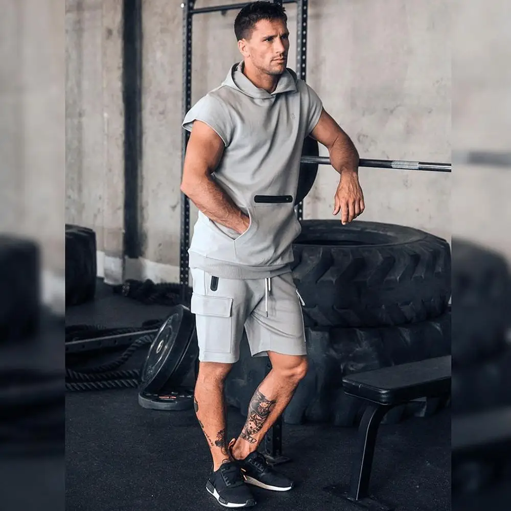 Мужские шорты для бега быстросохнущие тренировок бодибилдинга тренажерного