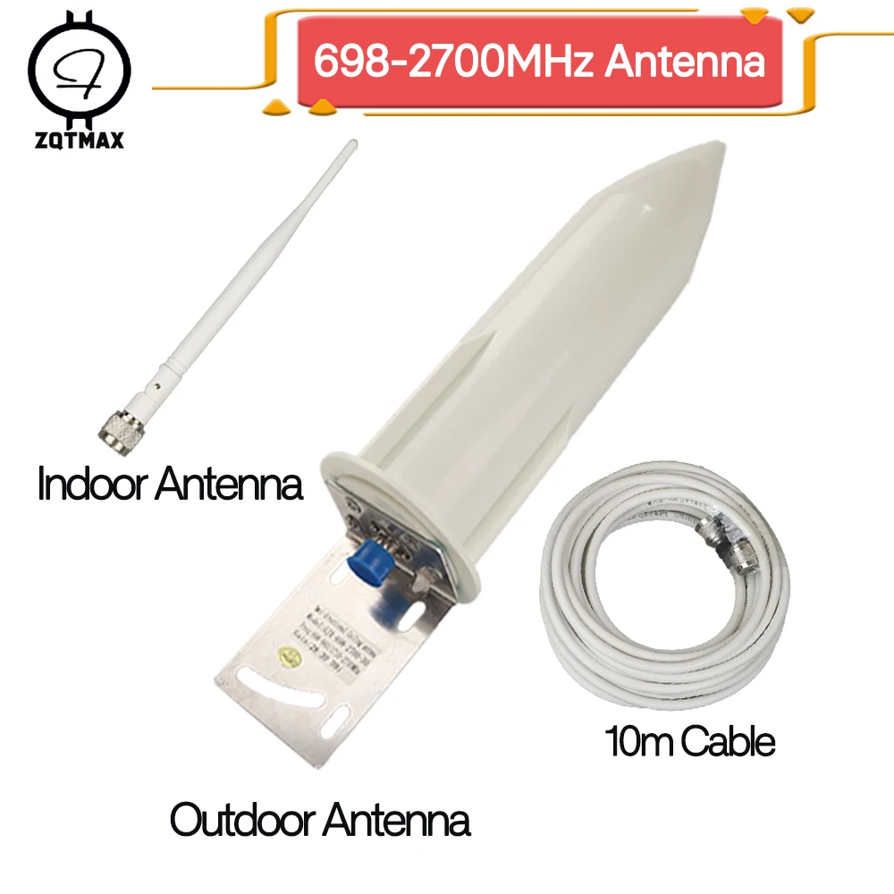Наружная антенна и всенаправленная ZQTMAX 30 дБи + коаксиальный кабель N мама для 2G 3G 4G