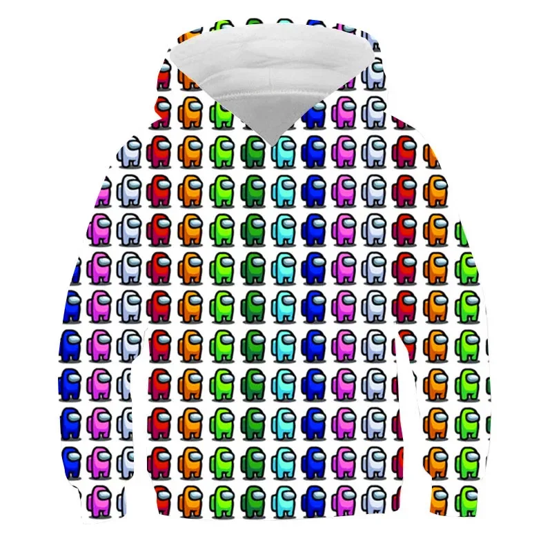 

2020 Game Among Us Children Hoodies Hooded Casual Hip Hop Streetwear Cap Long Sleeves Sweatshirts Girls Boys Autumn Winter Tops