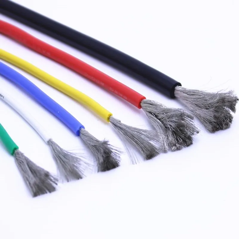 

Soft silicone wire 16AWG4 6 7 8 9 10 11 12awg 13 14 15 17 18 20 22 24 26 28 30awg heat-resistant 60C- + 200C cable