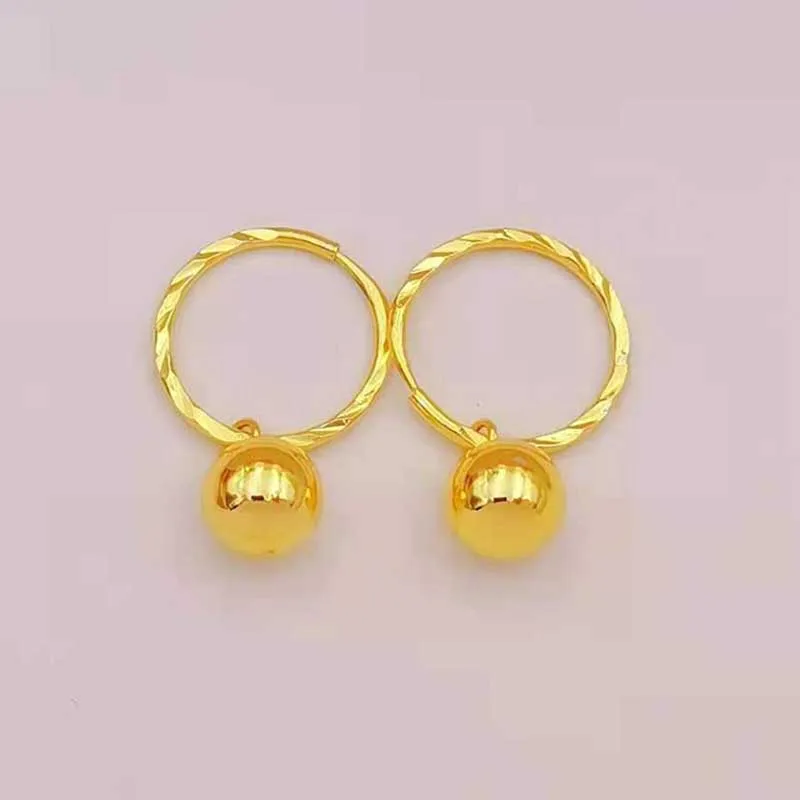 Женские серьги с бусинами из серебра 24 К 6 мм | Украшения и аксессуары