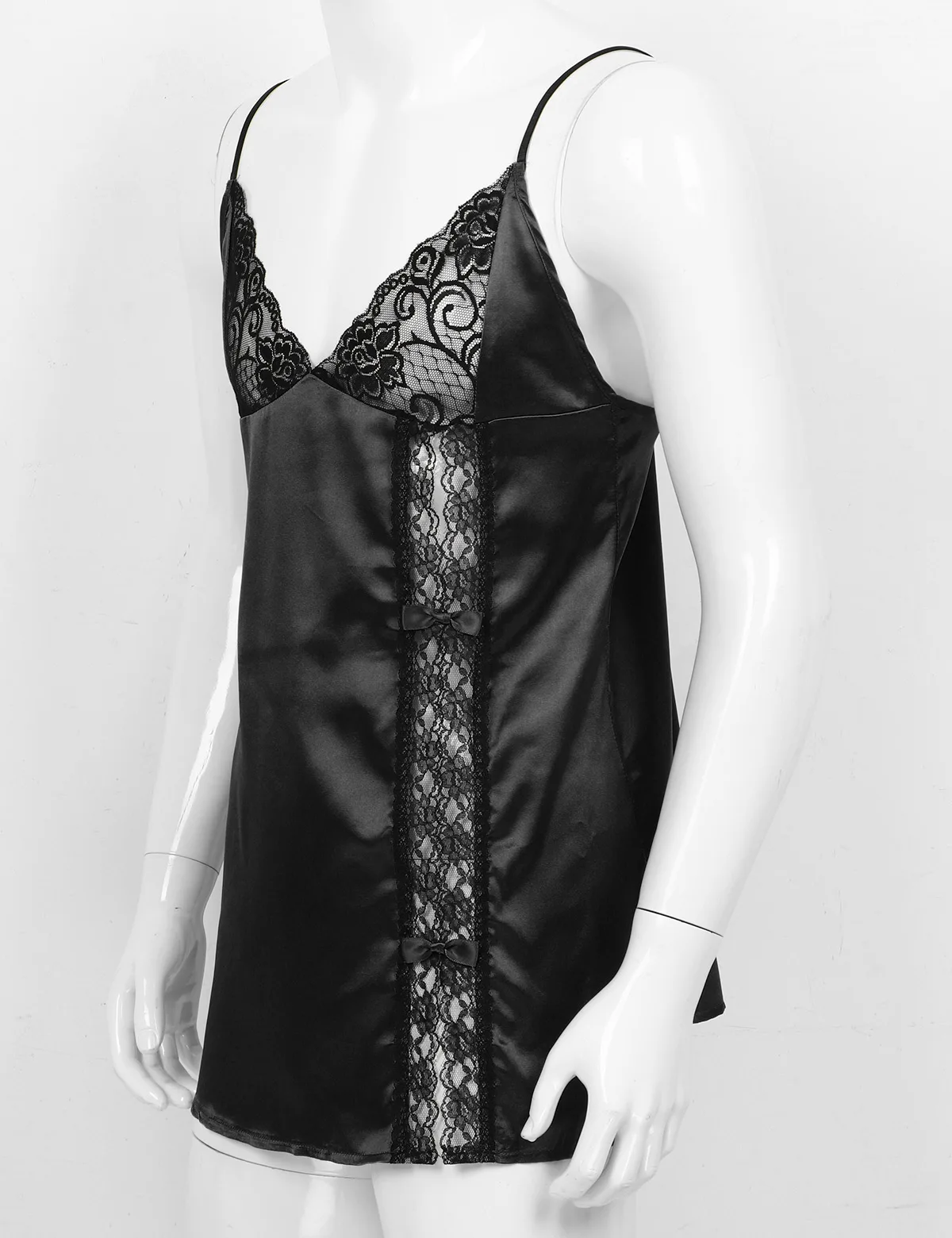 Гладкое Шелковистое атласное нижнее белье для мужчин TiaoBug регулируемые