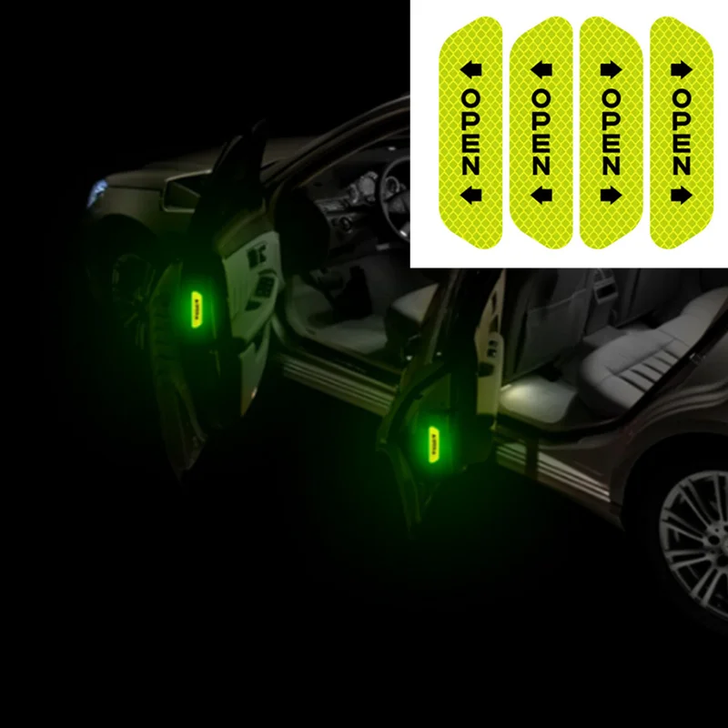 4 шт. Предупреждение светоотражающие наклейки на двери автомобиля для Mini Cooper R52 R53