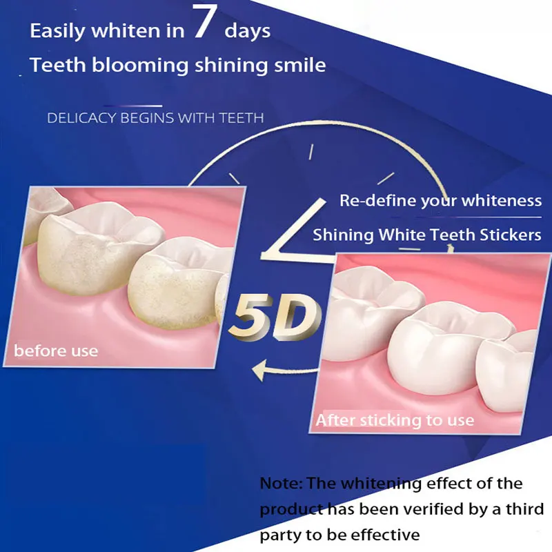 5D Гелевые полоски для отбеливания зубов набор стоматологии гигиена полости рта