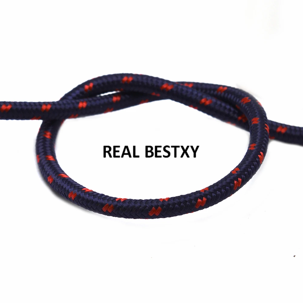 1 метр Приблизительно 5 мм темно-синяя плетеная нейлоновая фототкань для