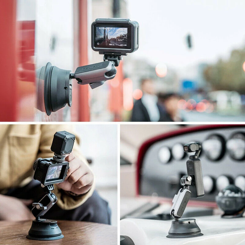 

PGYTECH Action Camera Suction Cup for Gopro 8/7/6/5 Sjcam H9 Yi Camera for DJI Osmo Action Pocket Bracket Sucker Mount