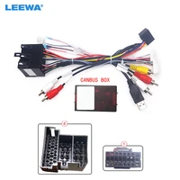 leewa car radio 16pin android power calbe with canbus box for kia sorento cerato audio wiring harness adapter ca6519