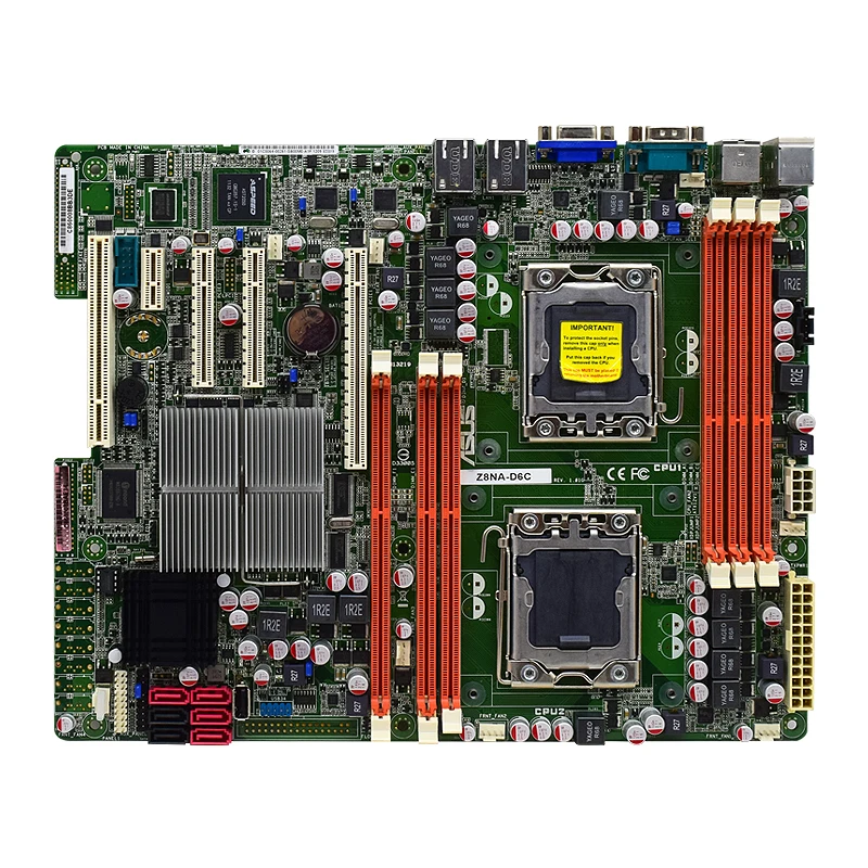 Материнская плата ASUS Z8NA-D6C Server LGA 1366 DDR3 24 ГБ PCI-E 2 0 16X USB2.0 ATX VGA материнская для